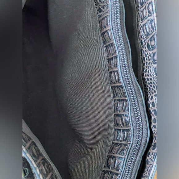 Etienne Agner Leather Zip Top Closure Purse Tote Handbag Brown - Gorgeous! - Picture 5 of 16